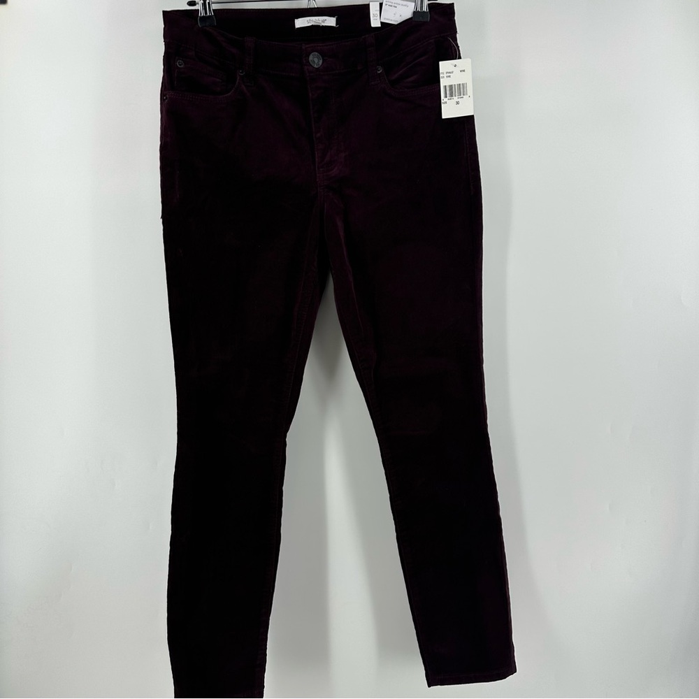Sts Blue Corduroy Pants Maroon Emma Ankle Skinny